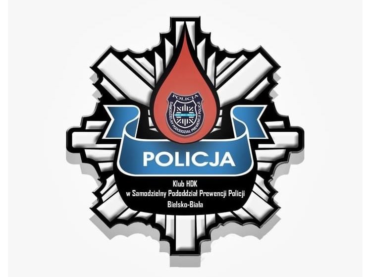 Logo Policyjnego Klubu Honorowych Dawców Krwi