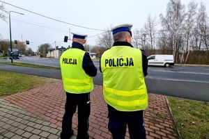 Policjanci podczas działań NURD