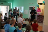 Policjanci z wizytą w szpitalu