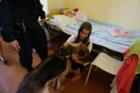 Policjanci z wizytą w szpitalu