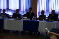 Policjanci na debacie