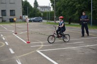 uczeń zdający egzamin na kartę rowerową