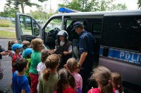 Policjanci spotkali się z półkolonistami