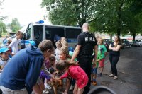 Policjanci spotkali się z półkolonistami