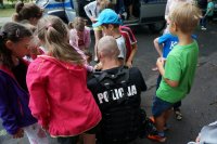 Policjanci spotkali się z półkolonistami