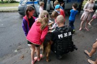 Policjanci spotkali się z półkolonistami