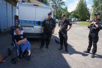 Dawid i Michał z wizytą w komendzie