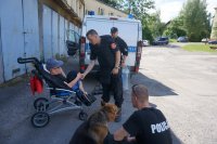 Dawid i Michał z wizytą w komendzie