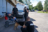 Dawid i Michał z wizytą w komendzie