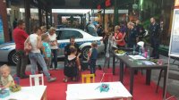 Spotkanie policjantów z młodzieżą i dziećmi w ramach akcji „Wróć bezpiecznie do szkoły”