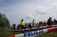 Zawodnicy I Przełajowego Rajdu Rowerowego Policjantów