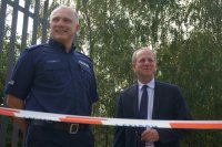 I Zastępca KMP w Bielsku-Białej nadkom. Krzysztof Czaja oraz Zastępca Wójta Jasienicy