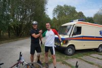 Finaliści I Przełajowego Rajdu Rowerowego Policjantów