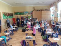Lekcja bezpieczeństwa w Grodźcu