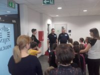 wizyta dzieci w Komisariacie Policji w Czechowicach - Dziedzicach