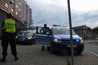 Policyjne zabezpieczenie meczu USA - Nigeria w Bielsku-Białej