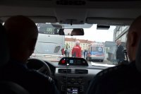 Policyjne zabezpieczenie meczu USA - Nigeria w Bielsku-Białej