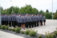 Pododdział awansowanych policjantów.
