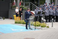 Wicestarosta Grzegorz Szetyński podczas okolicznościowego przemówienia.