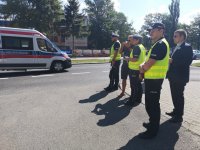 Wspólny patrol Policja - Ksiądz - Dziennikarz