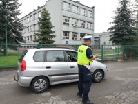 Kontrola w rejonie szkoły