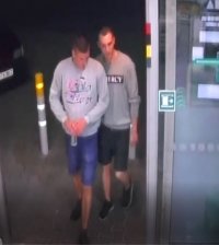 Sprawcy kradzieży agregatu gaśniczego w Bielsku-Białej na stacji paliw BP.