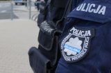 Naszywka z logotypem Policji i napisem Samodzielny Pododdział Prewencji Policji.