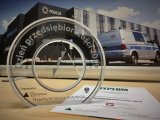 Dyplom i pamiątkowa statuetka za zajęcie I miejsca w 16 edycji Dnia Przedsiębiorczości dla KMP w Bielsku-Białej.