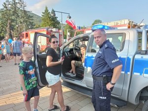 Policjanci podczas pikniku