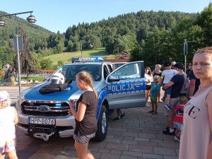 Policjanci podczas pikniku