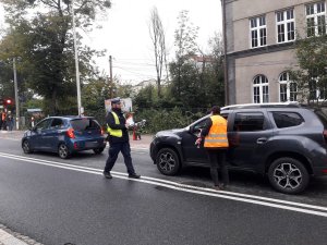 policjanci podczas działań