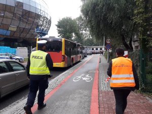 policjanci podczas działań