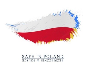 Logotyp kampanii pn. Safe in Poland