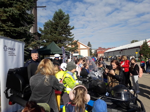 policjanci na dniu otwartym bielskiej jednostki